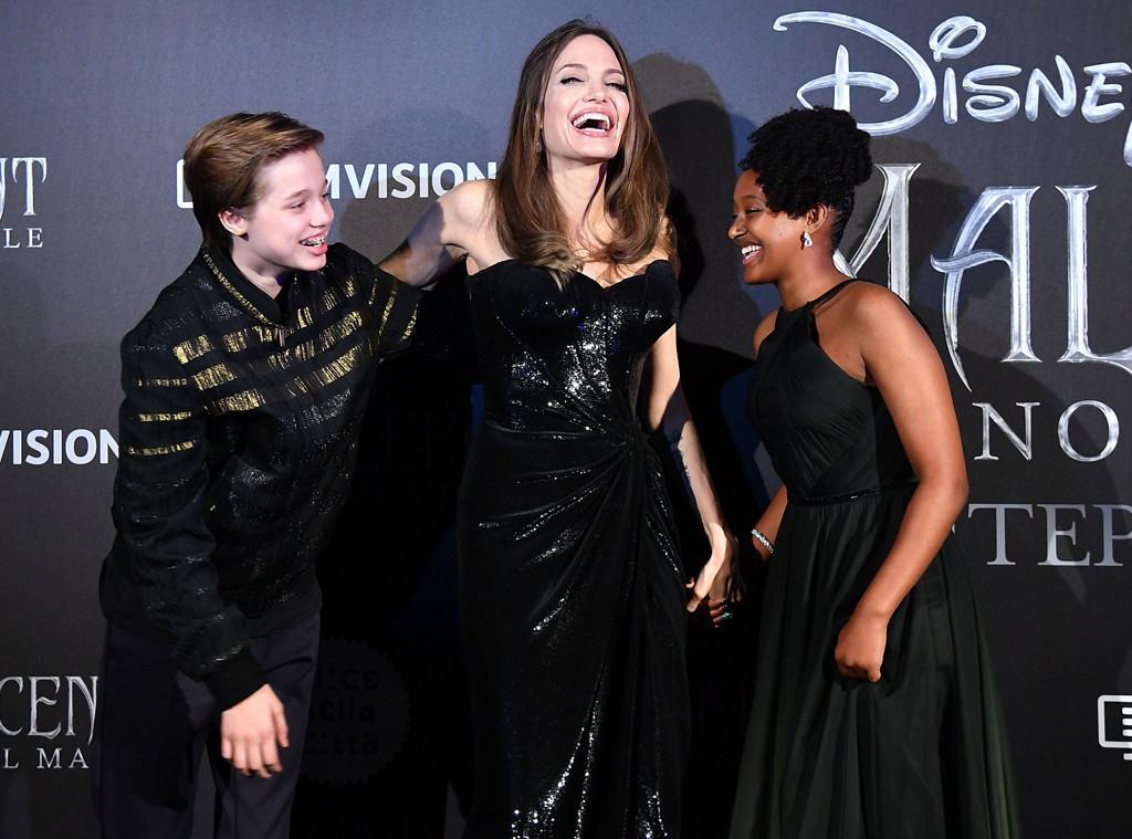 Angelina Jolie Her Kids Are Adorably Candid At Maleficent Premiere E Online